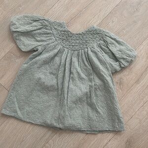 Green Textured Dress